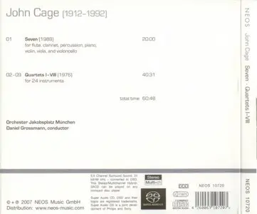 John Cage - Seven - Quartets I-VIII (2007)