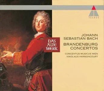 Bach - Concentus Musicus / Harnoncourt - Brandenburg Concertos (1964, reissue 1992, Teldec # 9031-77611-2)
