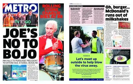 Metro UK – August 25, 2021