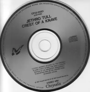 Jethro Tull - Crest Of A Knave (1987) {Japan 1st Press}