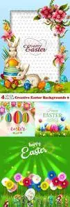 Vectors - Creative Easter Backgrounds 9