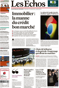 Les Echos du Mercredi 3 Fevrier 2016