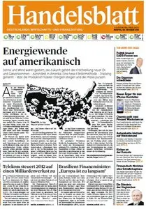 Das Handelsblatt am 08. Oktober 2012