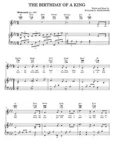 The Birthday of a King (Neidlinger) - William H. Neidlinger (Piano-Vocal-Guitar)