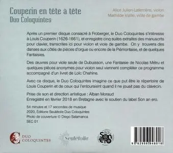 Duo Coloquintes - Couperin en tête à tête (2020)
