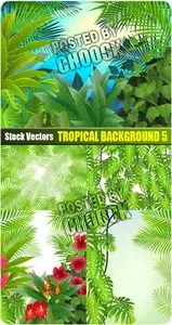 Tropical background 5 - Stock Vector