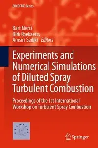 Experiments and Numerical Simulations of Diluted Spray Turbulent Combustion