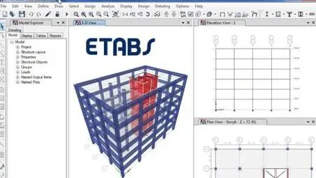 ETABS Course (Beginner-Expert level) + AutoCAD Basics