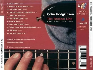 Colin Hodgkinson - The Bottom Line - Bass Solos And Trios - 1998