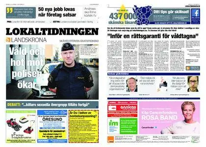 Lokaltidningen Landskrona – 14 oktober 2017
