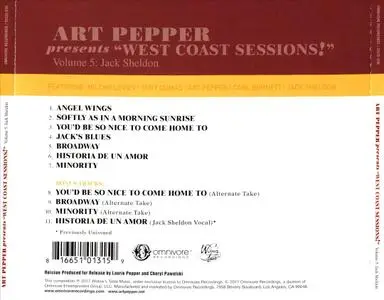 Art Pepper - Art Pepper presents “West Coast Sessions!” Volume 5: Jack Sheldon (2017) {Omnivore Recordings rec 1980}