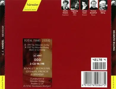 Helmuth Rilling, Oregon Bach Festival Choir & Orchestra - George Frideric Handel: Messiah (1997)