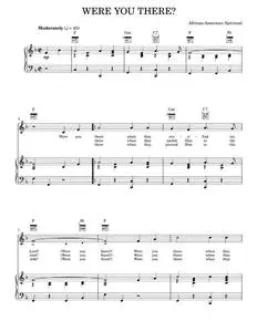 Were You There? - African-American Spiritual (Piano-Vocal-Guitar)