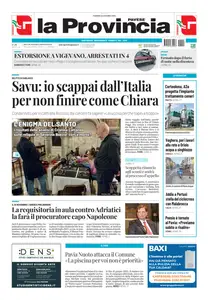 La Provincia Pavese - 24 Ottobre 2025