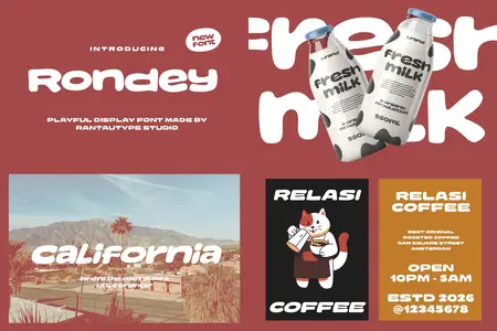 Rondey Playful Rounded Font