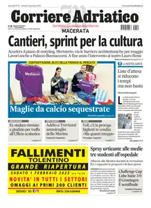 Corriere Adriatico Macerata - 30 Gennaio 2025