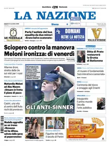 La Nazione Siena - 8 Novembre 2025
