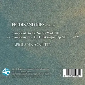 Janne Nisonen, Tapiola Sinfonietta - Ferdinand Ries: Symphonies in Es & No.3 (2025)
