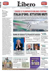 Libero - 23 Febbraio 2026