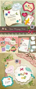 Memo Notes Elements Vector