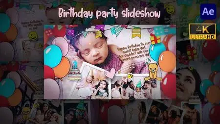 Birthday Party Slideshow - 4k 47415475