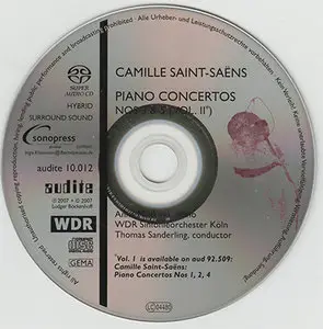 Camille Saint-Saëns - Anna Malikova / WDR-SO Köln / Sanderling - Piano Concertos Nos. 3 & 5 (2007) {Hybrid-SACD // EAC Rip}