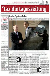 Tageszeitung TAZ vom 11 September 2013