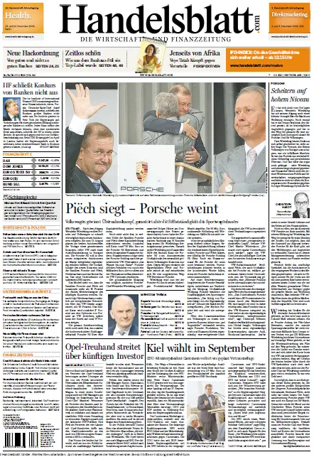 Handelsblatt vom 24.07.2009