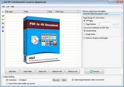 Ailt PDF to All Document Converter 6.8 Portable