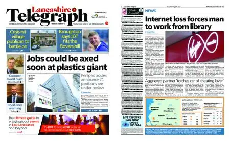 Lancashire Telegraph (Burnley, Pendle, Rossendale) – September 28, 2022