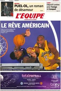 L'Equipe Edition du Mardi 30 Octobre 2012