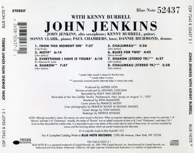 John Jenkins - John Jenkins With Kenny Burrell (1957) {Blue Note Connoisseur CD Series, SBM}