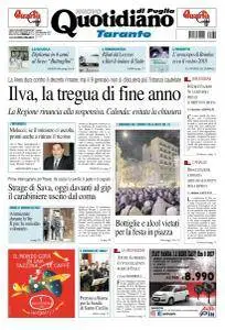 Quotidiano di Puglia Taranto - 30 Dicembre 2017