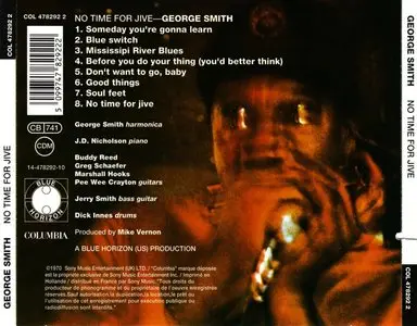 George Harmonica Smith - No Time For Jive - 1970