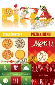 Stock Vectors - Pizza & Menu