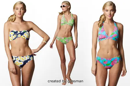 Elsa Hosk - Lilly Pulitzer Spring 2012