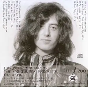 Led Zeppelin - We're Unknown (2CD) (2006) {Tarantura}