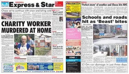 Express and Star Sandwell Edition – March 02, 2018