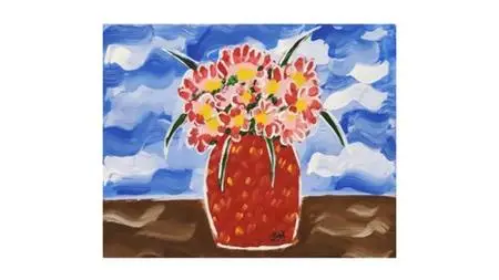 Acrylic Painting With Shanells Art: Flowers In Vase