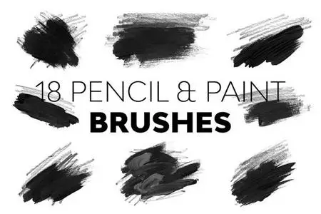 Pencil & Paint Brushes for Photoshop