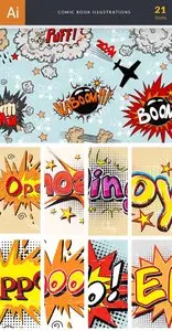InkyDeals - 21 Comic Book Illustrations