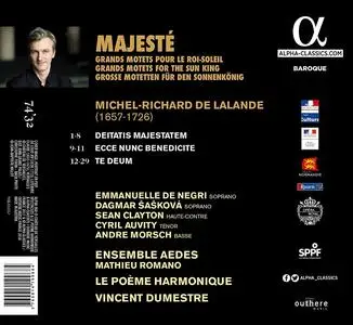 Vincent Dumestre, Le Poème Harmonique, Ensemble Aedes - Michel-Richard de Lalande: Majesté (2018)