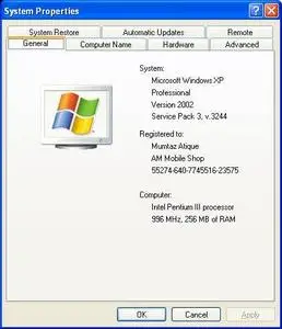 Service Pack 3 for Windows XP