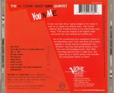 Al Cohn - Zoot Sims Quintet - You 'n Me (1960)