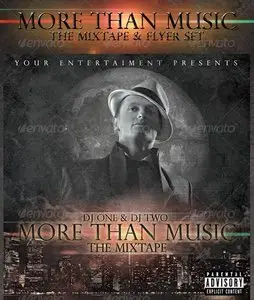 GraphicRiver More Than Music - Mixtape and Flyer Template