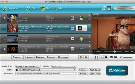 Aiseesoft Mac Video Converter Platinum v6.3.60