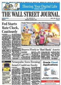 Wallstreet Journal Europe 19 March 2015