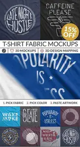 CreativeMarket - Instant T-Shirt Fabric Mockups