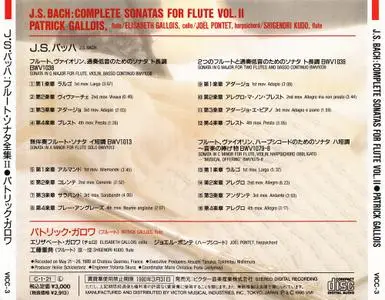 Patrick Gallois - J.S. Bach: Complete Sonatas For Flute, Vol.1 & Vol.2 (1990)