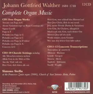 Simone Stella - Johann Gottfried Walther: Complete Organ Music [12 CDs] (2015)